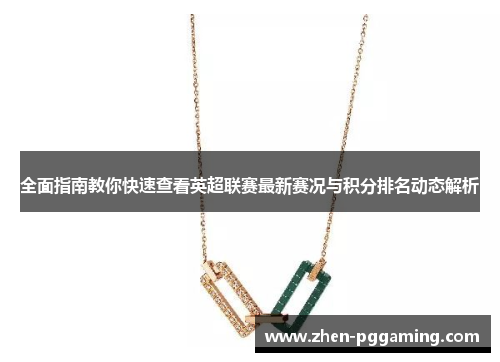 全面指南教你快速查看英超联赛最新赛况与积分排名动态解析